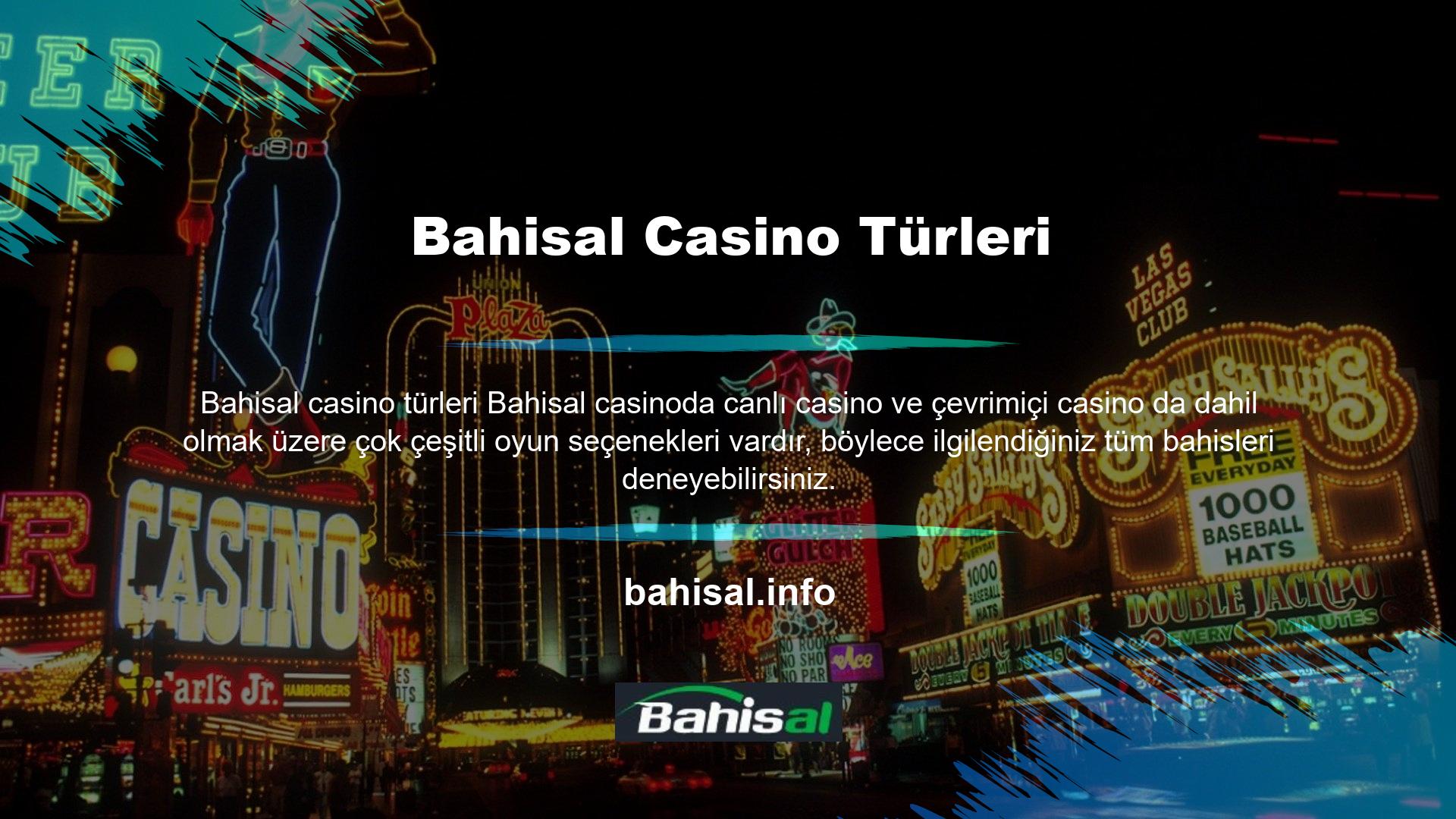 Bahisal hem geleneksel hem de mobil formatlarda casino oyunlarına sahiptir